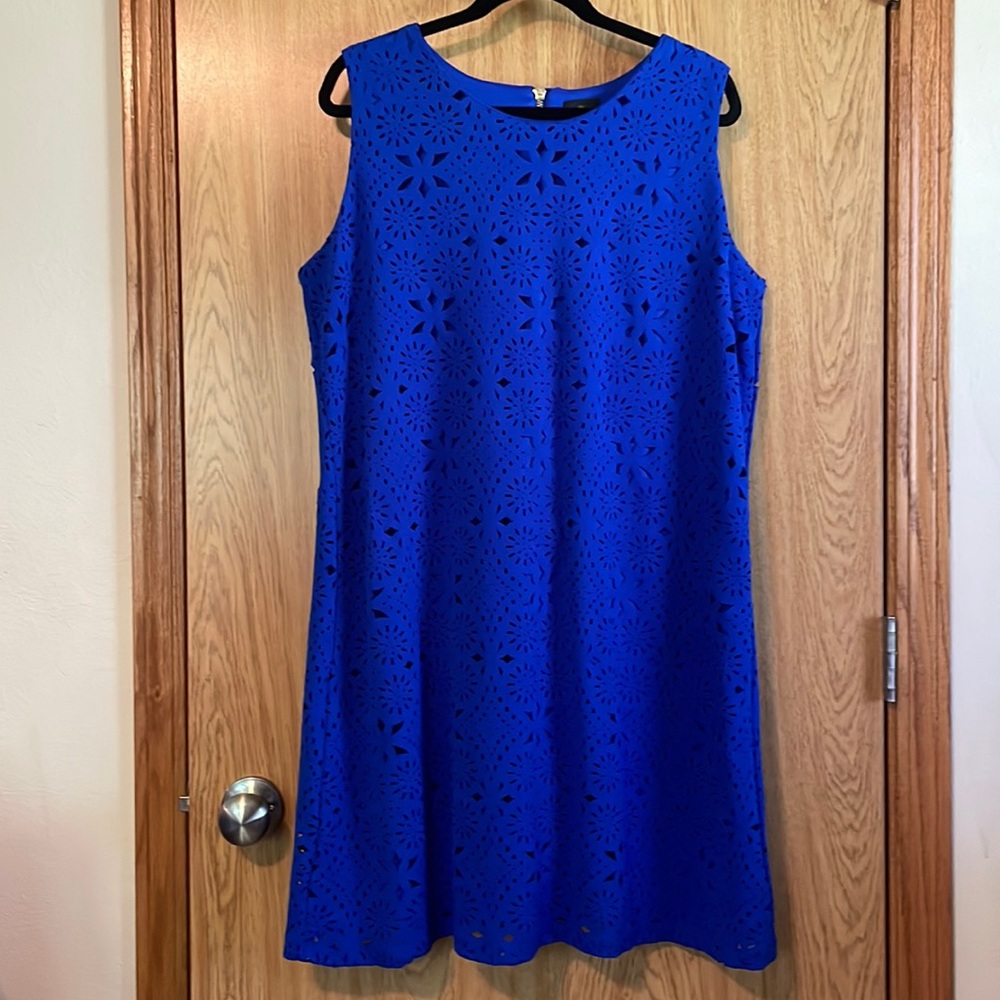 Blue Dress with Cutouts